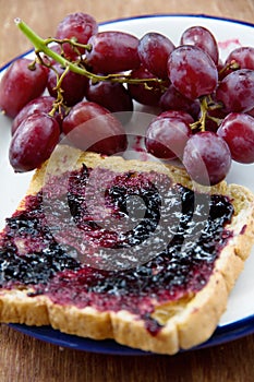 Grape jelly sandwich