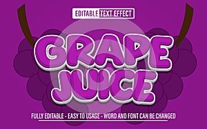 Grape Juice 3d text effect