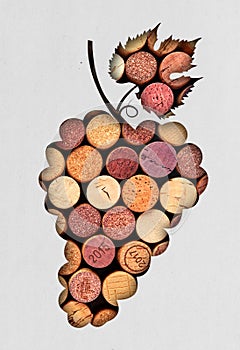 Grape made of wine corks