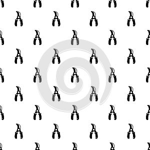 Grape scissors pattern vector seamless
