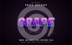 Grape text effect