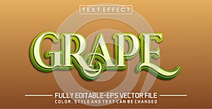 Grape Text Effect - Editable 3D Text Style