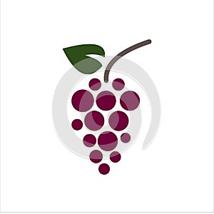 Grape vector logo graphic modern abstract