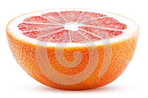 Grapefruit citrus fruit cut in half