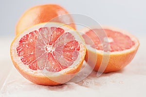 Grapefruit in a cut.