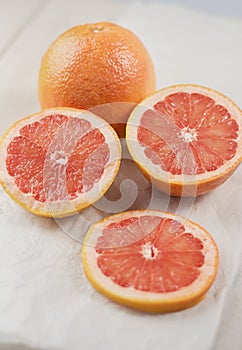 Grapefruit in a cut.