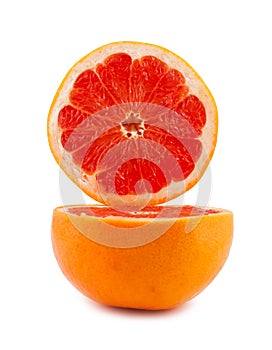 Grapefruit cut in half