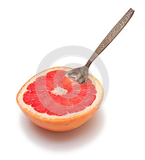 Grapefruit with the dessertspoon