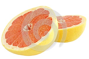 Grapefruit halves photo