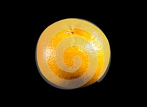 Grapefruit isolated on a black background