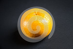 Grapefruit isolated on a black background