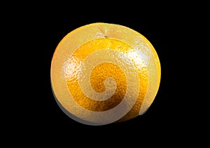 Grapefruit isolated on a black background