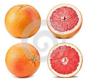 Grapefruit isolated on white background