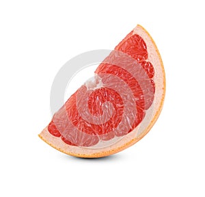 Half Grapefruit Also Called Blood Orange Isolated on White Background photo