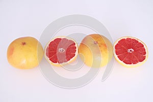 Grapefruit isolated white background healthful delicious vitamin fruit food Sao Paulo Brazil