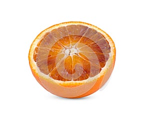 Blood Orange Known as Grapefruit isolated on white background photo