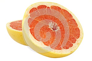 Grapefruit over white