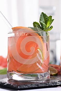 Grapefruit Pink Paloma with tequila