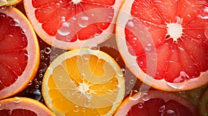 A grapefruit segment creating a citrusy burst in a citrus fruit salad
