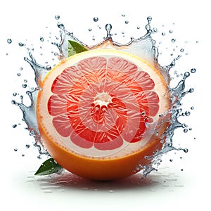 grapefruit spray water, isolate on a white background
