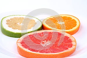 Grapefruit, sweety, orange slice