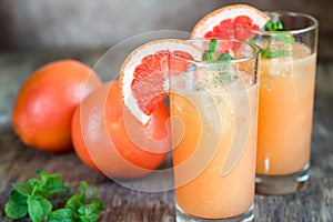 Grapefruit and Tequila Paloma Cocktail
