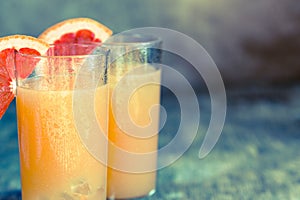 Grapefruit and Tequila Paloma Cocktail