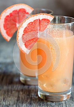 Grapefruit and Tequila Paloma Cocktail