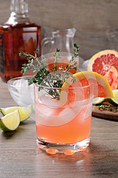 This Grapefruit and Thyme Bourbon