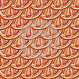 GRAPEFRUITS SEAMLESS PATTERN REPEAT TILE