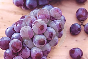 Uvas gotas de Agua 