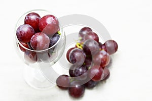 Grapes fruit and wine