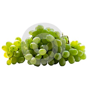 Grapes isolated on white background.