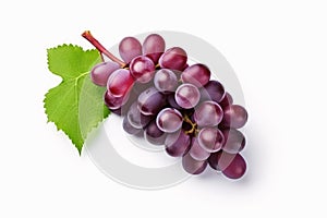 Grapes isolated on white background