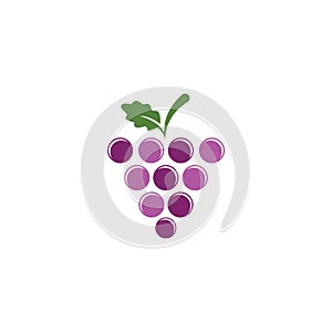 Grapes logo template vector icon illustration design.