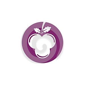 Grapes logo template vector icon illustration design.