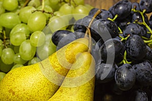Grapes and pears