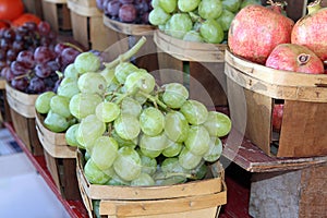 Grapes and pomegranates