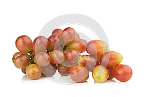 grapes red. ripe fresh. water drop isolated on white background