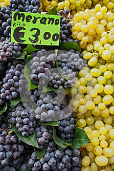 Grapes on sale