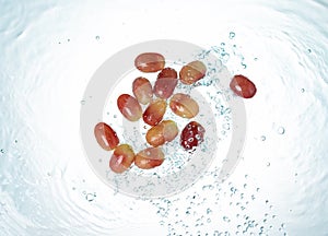 Grapes Water Splash