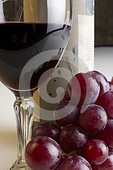 Grapes and wine
