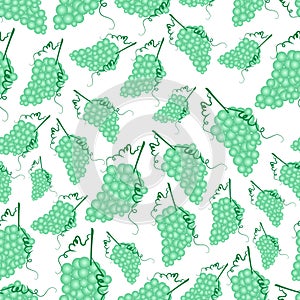 Grapes wine fruit summer seamless pattern eps10