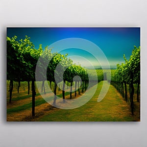 Grapevines isolated on transparent background - Generative AI