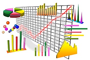 Graph and charts over grid