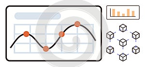 Data Analytics and Blockchain Visualization with Graphs, Charts, and Network Connections
