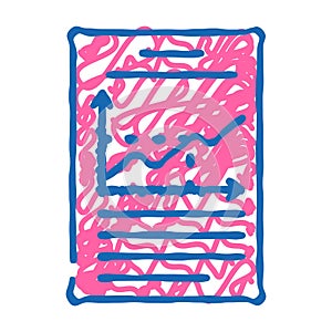 graph data science icon doodle illustration