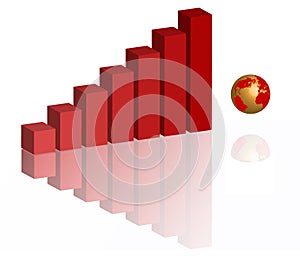 Graph with globo photo