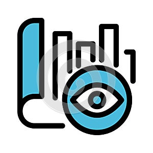 Graph Isolated fill vector icon which can easily modify or edit