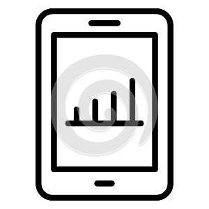 Graph   Isolated Vector icon which can easily modify or edit